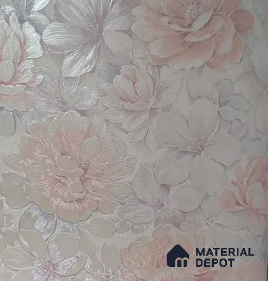 RD2551 | 5 Meter x 42 Inch PVC Florals Look Wallpaper - 57 Sq. Ft. | Minimum 15% wastage during installation