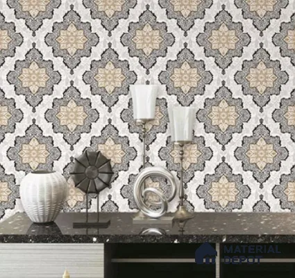 RD2626 | 10 Meter x 21 Inch PVC Patterned Look Wallpaper - 57 Sq. Ft. | Minimum 15% wastage during installation