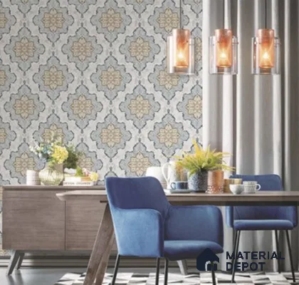 RD2629 | 10 Meter x 21 Inch PVC Patterned Look Wallpaper - 57 Sq. Ft. | Minimum 15% wastage during installation