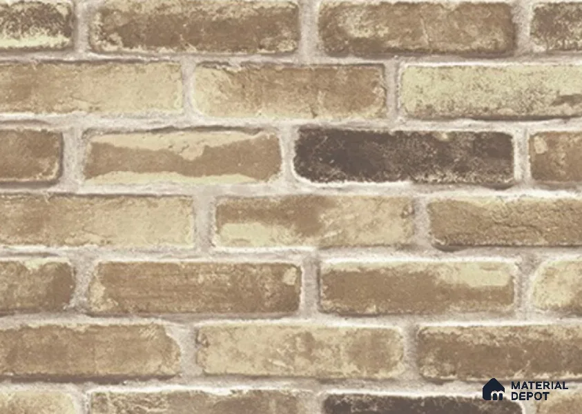 RD2661 | 10 Meter x 21 Inch PVC Brick Look Wallpaper - 57 Sq. Ft. | Minimum 15% wastage during installation