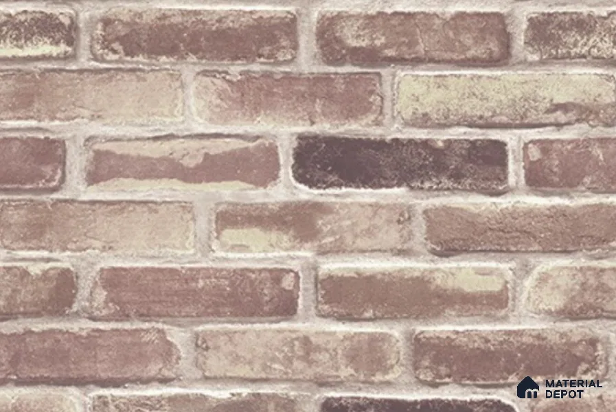 RD2662 | 10 Meter x 21 Inch PVC Brick Look Wallpaper - 57 Sq. Ft. | Minimum 15% wastage during installation