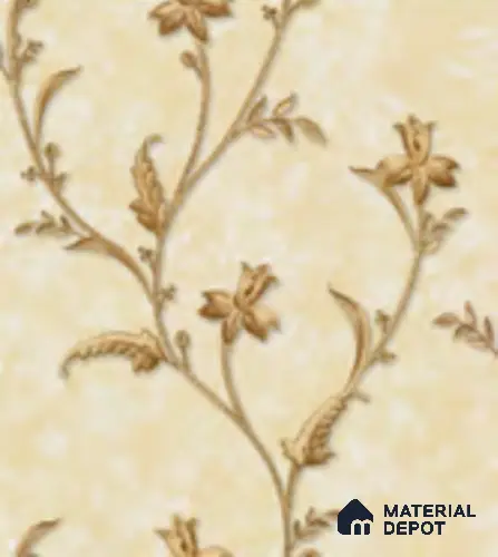 RD2904 | 10 Meter x 21 Inch PVC Florals Look Wallpaper - 57 Sq. Ft. | Minimum 15% wastage during installation
