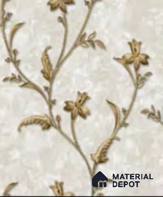 RD2907 | 10 Meter x 21 Inch PVC Florals Look Wallpaper - 57 Sq. Ft. | Minimum 15% wastage during installation