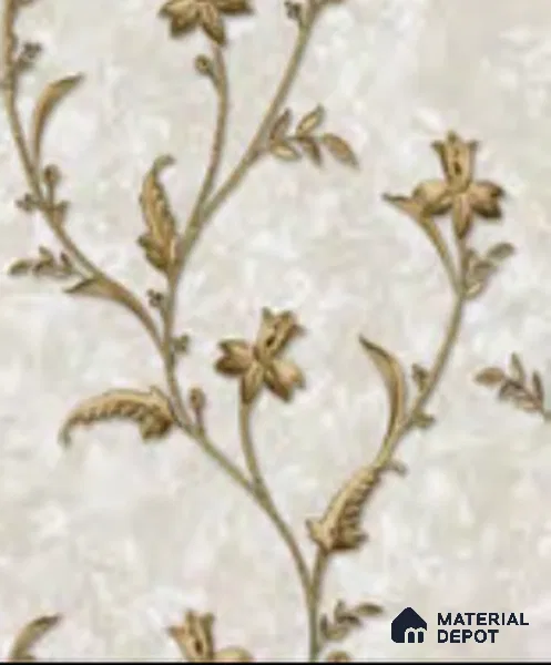 RD2907 | 10 Meter x 21 Inch PVC Florals Look Wallpaper - 57 Sq. Ft. | Minimum 15% wastage during installation