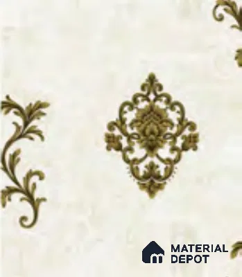RD2902 | 10 Meter x 21 Inch PVC Damask Look Wallpaper - 57 Sq. Ft. | Minimum 15% wastage during installation