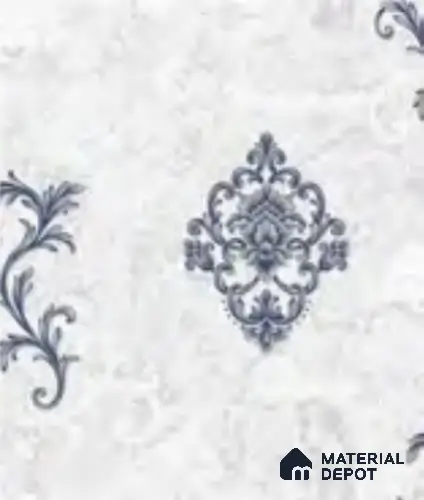 RD2911 | 10 Meter x 21 Inch PVC Damask Look Wallpaper - 57 Sq. Ft. | Minimum 15% wastage during installation
