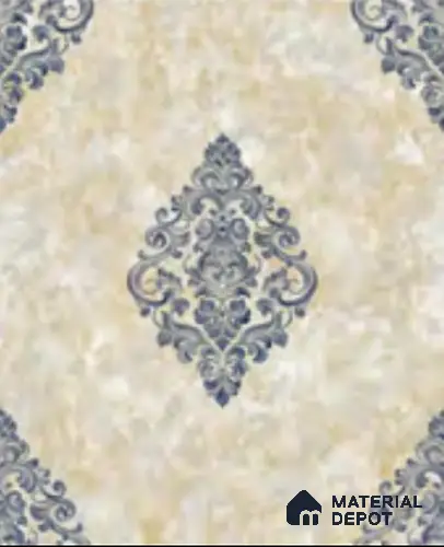 RD2938 | 10 Meter x 21 Inch PVC Damask Look Wallpaper - 57 Sq. Ft. | Minimum 15% wastage during installation