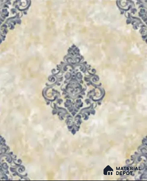 RD2938 | 10 Meter x 21 Inch PVC Damask Look Wallpaper - 57 Sq. Ft. | Minimum 15% wastage during installation