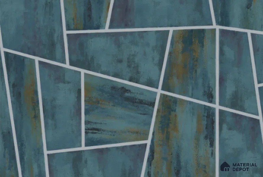 SK7713 | 10 Meter x 21 Inch PVC Geometric Look Wallpaper - 57 Sq. Ft. | Minimum 15% wastage during installation