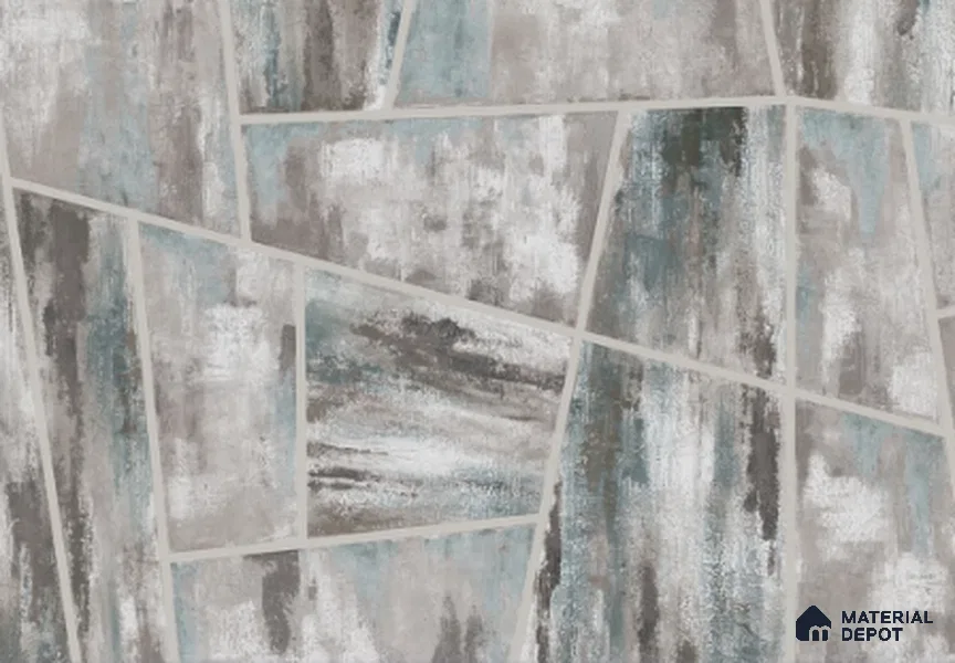 SK7716 | 10 Meter x 21 Inch PVC Geometric Look Wallpaper - 57 Sq. Ft. | Minimum 15% wastage during installation