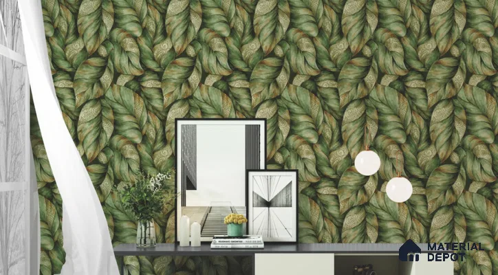 SK7823 | 10 Meter x 21 Inch PVC Florals Look Wallpaper - 57 Sq. Ft. | Minimum 15% wastage during installation