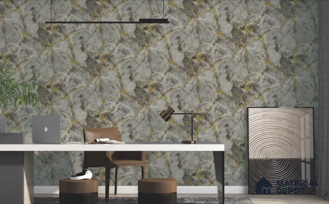 SK7978 | 10 Meter x 21 Inch PVC Marble Look Wallpaper - 57 Sq. Ft. | Minimum 10% wastage during installation