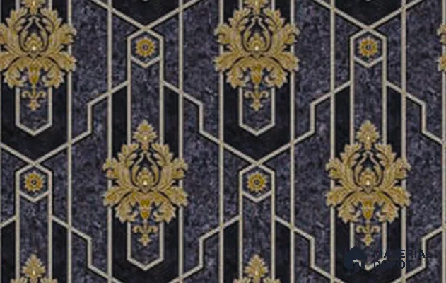 V-521 | 5 Meter x 42 Inch PVC Damask Look Wallpaper - 57 Sq. Ft.