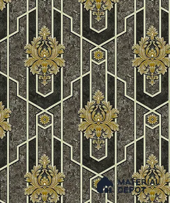 V-527 | 5 Meter x 42 Inch PVC Damask Look Wallpaper - 57 Sq. Ft.