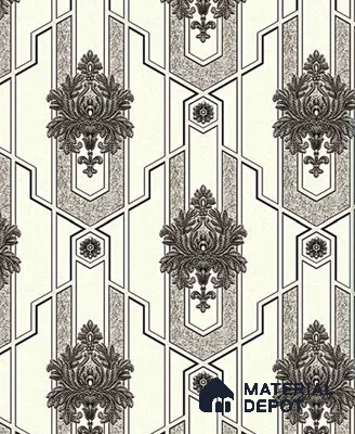 V-530 | 5 Meter x 42 Inch PVC Damask Look Wallpaper - 57 Sq. Ft.