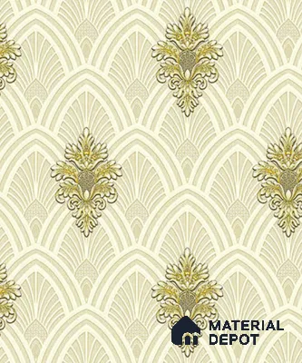 V-536 | 5 Meter x 42 Inch PVC Damask Look Wallpaper - 57 Sq. Ft.