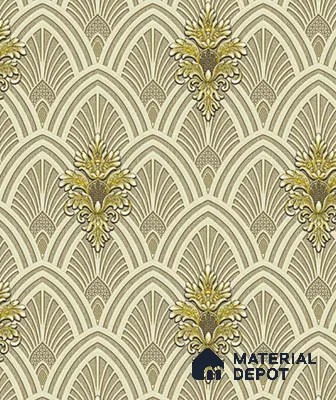 V-542 | 5 Meter x 42 Inch PVC Damask Look Wallpaper - 57 Sq. Ft.