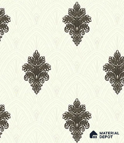 V-545 | 5 Meter x 42 Inch PVC Damask Look Wallpaper - 57 Sq. Ft.