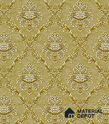 V-550 | 5 Meter x 42 Inch PVC Damask Look Wallpaper - 57 Sq. Ft.