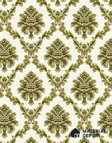 V-551 | 5 Meter x 42 Inch PVC Damask Look Wallpaper - 57 Sq. Ft.