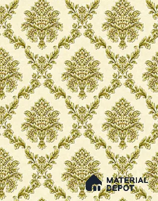 V-552 | 5 Meter x 42 Inch PVC Damask Look Wallpaper - 57 Sq. Ft.