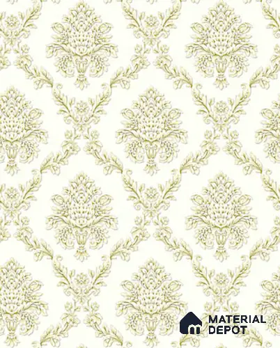 V-553 | 5 Meter x 42 Inch PVC Damask Look Wallpaper - 57 Sq. Ft.
