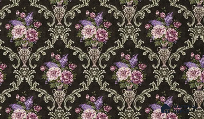 V-554 | 5 Meter x 42 Inch PVC Florals Look Wallpaper - 57 Sq. Ft.