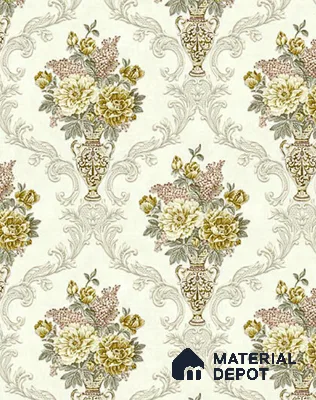 V-555 | 5 Meter x 42 Inch PVC Florals Look Wallpaper - 57 Sq. Ft.