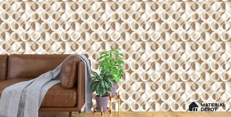 VECT-02 | 10 Meter x 21 Inch Non Woven Patterned Look Wallpaper - 57 Sq. Ft. | Minimum 15% wastage during installation