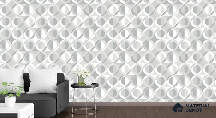 VECT-12 | 10 Meter x 21 Inch Non Woven Patterned Look Wallpaper - 57 Sq. Ft. | Minimum 15% wastage during installation