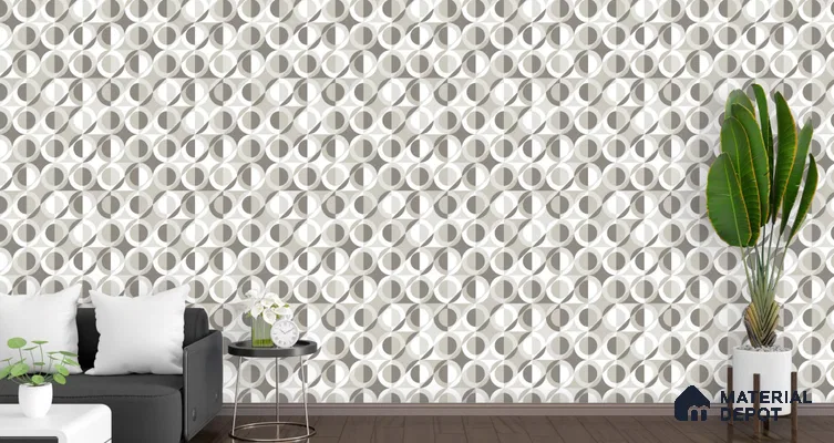 VECT-22 | 10 Meter x 21 Inch Non Woven Patterned Look Wallpaper - 57 Sq. Ft. | Minimum 15% wastage during installation