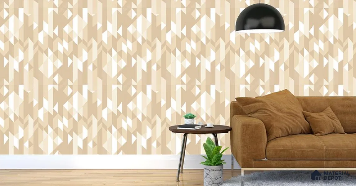 VECT-08 | 10 Meter x 21 Inch Non Woven Patterned Look Wallpaper - 57 Sq. Ft. | Minimum 15% wastage during installation