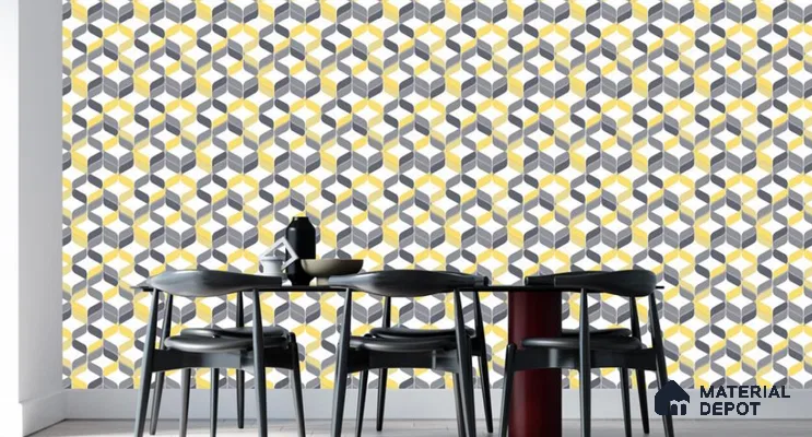VECT-19 | 10 Meter x 21 Inch Non Woven 3D Look Wallpaper - 57 Sq. Ft. | Minimum 15% wastage during installation