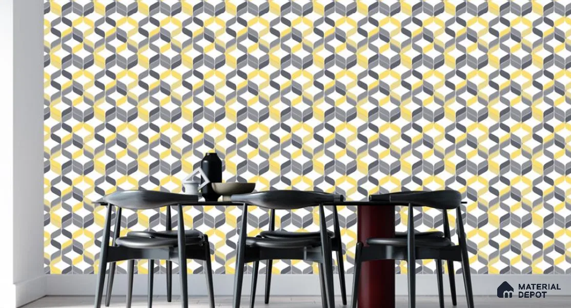 VECT-19 | 10 Meter x 21 Inch Non Woven 3D Look Wallpaper - 57 Sq. Ft. | Minimum 15% wastage during installation