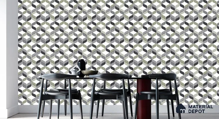 VECT-24 | 10 Meter x 21 Inch Non Woven 3D Look Wallpaper - 57 Sq. Ft. | Minimum 15% wastage during installation