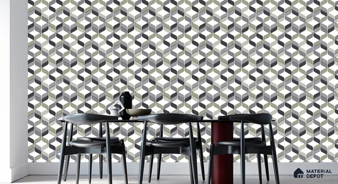 VECT-24 | 10 Meter x 21 Inch Non Woven 3D Look Wallpaper - 57 Sq. Ft. | Minimum 15% wastage during installation