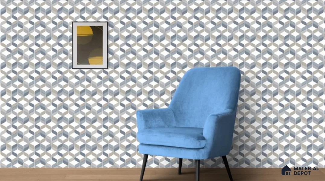 VECT-29 | 10 Meter x 21 Inch Non Woven 3D Look Wallpaper - 57 Sq. Ft. | Minimum 15% wastage during installation