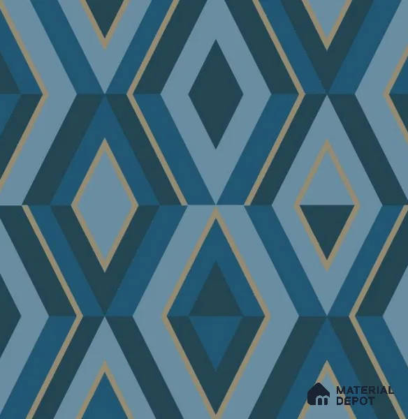 VECT-28 | 10 Meter x 21 Inch Non Woven Geometric Look Wallpaper - 57 Sq. Ft. | Minimum 15% wastage during installation