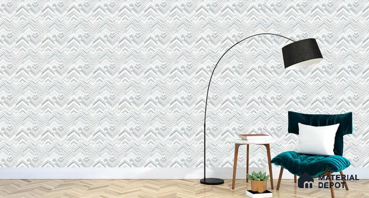 VECT-27 | 10 Meter x 21 Inch Non Woven Patterned Look Wallpaper - 57 Sq. Ft. | Minimum 15% wastage during installation