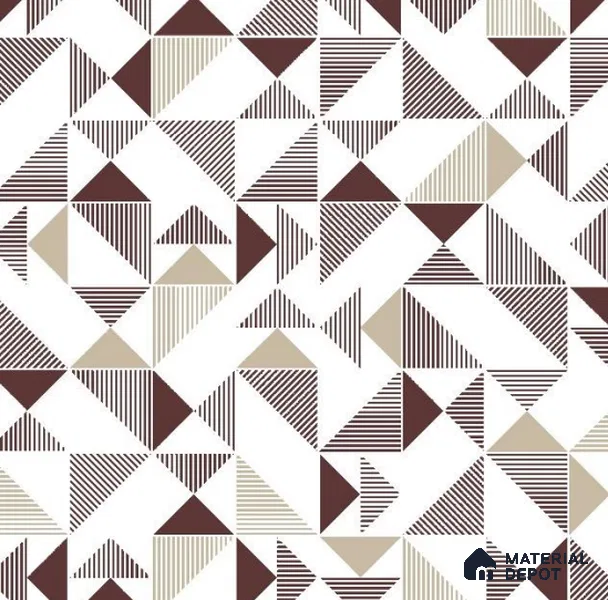 VECT-32 | 10 Meter x 21 Inch Non Woven Geometric Look Wallpaper - 57 Sq. Ft. | Minimum 15% wastage during installation