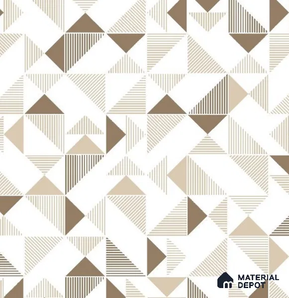 VECT-37 | 10 Meter x 21 Inch Non Woven Geometric Look Wallpaper - 57 Sq. Ft. | Minimum 15% wastage during installation