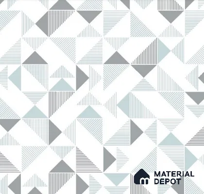 VECT-49 | 10 Meter x 21 Inch Non Woven Geometric Look Wallpaper - 57 Sq. Ft. | Minimum 15% wastage during installation