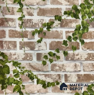 WP-1430 | 9.5 Meter x 21 Inches Brick Look Wallpaper - 54 Sq. Ft.  | Minimum 15% wastage during installation