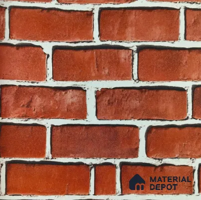 WP-1444 | 9.5 Meter x 21 Inches Brick Look Wallpaper - 54 Sq. Ft.  | Minimum 15% wastage during installation
