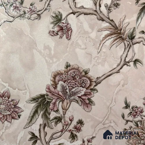 WP 1604-2 | 9.5 Meter x 21 Inch Florals Look Wallpaper - 55 Sq. Ft.