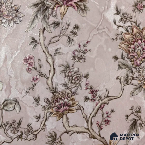 WP 1604-3 | 9.5 Meter x 21 Inch Florals Look Wallpaper - 55 Sq. Ft.