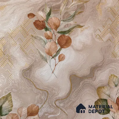 WP 1606-1 | 9.5 Meter x 21 Inch Florals Look Wallpaper - 55 Sq. Ft.