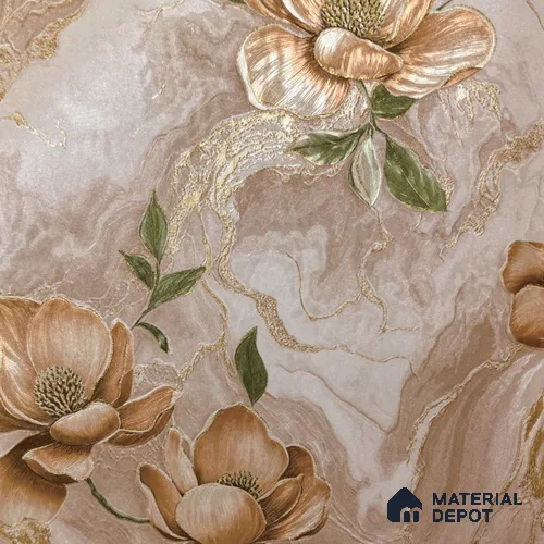 WP 1609-1 | 9.5 Meter x 21 Inch Florals Look Wallpaper - 55 Sq. Ft.