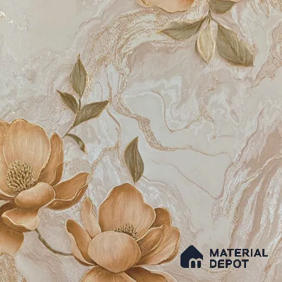 WP 1609-2 | 9.5 Meter x 21 Inch Florals Look Wallpaper - 55 Sq. Ft.