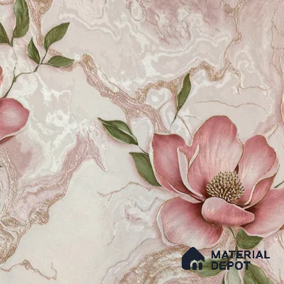 WP 1609-3 | 9.5 Meter x 21 Inch Florals Look Wallpaper - 55 Sq. Ft.